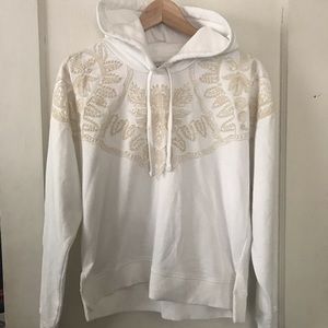 Lucky Brand Floral Appliqué Hoodie Sweatshirt